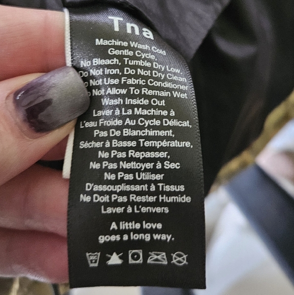 Gold TNA The Super Puff Jacket Lg - Picture 4 of 7